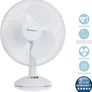 NEW SALE | Portable 12 Inch Oscillating Desk Fan with Adjustable Tilt, 3 Plastic Blades, 3 Speed Settings, White Image 5