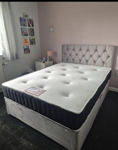New Stylish single ,Double 4ft, 4ft6, King 5ft And 6ft Superking Sizes Divan Beds Instock. Drawers And Optional Tufted Mattresses Available. Free Delivery