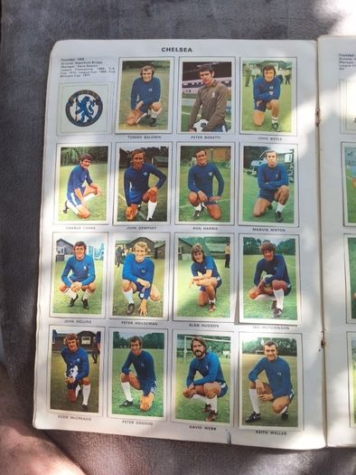soccer stars picture stamp album 71/72
