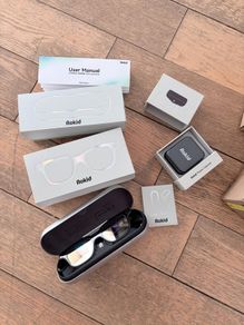 Rokid AI Glasses + Charging Case + Power Capsule | Like New | Complete