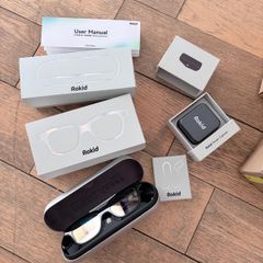 Rokid AI Glasses + Charging Case + Power Capsule | Like New | Complete
