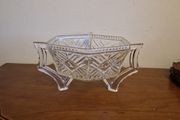 vintage glass bowl decco