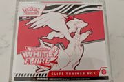 Pokemon TCG Scarlet and Violet White Flare Elite Trainer Box ETB  Sealed and Premium Magnetic Acrylic Case