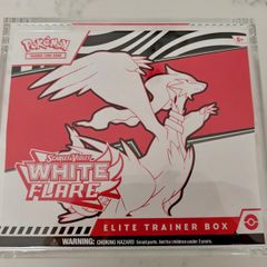 Pokemon TCG Scarlet and Violet White Flare Elite Trainer Box ETB  Sealed and Premium Magnetic Acrylic Case