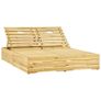 Double Sun Lounger Green Impregnated Pinewood Image 5