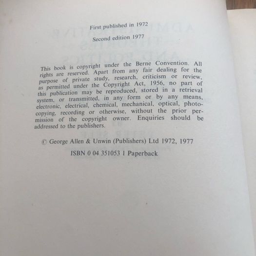 Administrative Theories and Politics -Peter Self