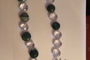 Green agate &amp; Quartz necklace