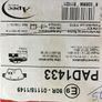 PAD1433 APEC braking Brake Pad Set,disc brake CitroenC4/Peugeot207/307 Image 3