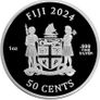 2024 Fiji 50 Cents 1 oz Coloured Silver Bullion Coin - RoboCop BU (In Capsule) Image 2