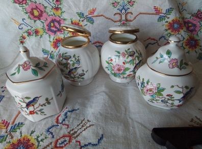 Four Lidded Aynsley Pembroke Containers