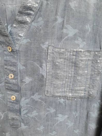 Shirt with sequin trim UK 26