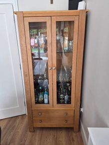 Oak Drinks Cabinet