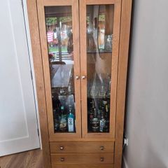 Oak Drinks Cabinet