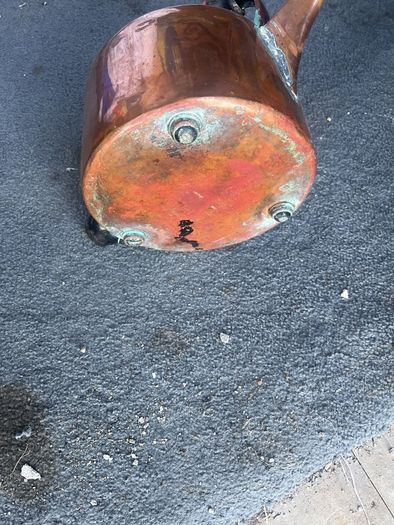 Vintage copper display kettle