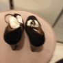 Next black suede T bar shoes Image 8