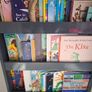 Navy dark grey kids book shelf case Image 4
