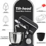 Stand Mixer, 4.5L+5L Two Bowls Food Mixer for Baking, 10 Speeds Electric Kitchen Appliance with Dough Hook, Whisk, Beater, 1300W Matte for Home Baking (Black) Image 5