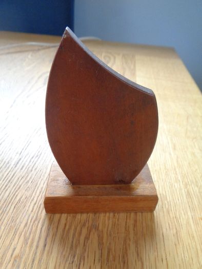 Vintage Wooden Trophy for Sale