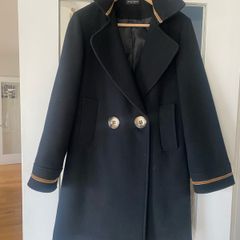 James Lakeland black wool coat