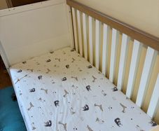 Baby cot - toddler bed with mattress etc