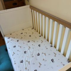 Baby cot - toddler bed with mattress etc