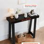 91.5cm Console Table, Narrow Hallway Table, Modern Wooden Sofa Table, Entryway Desk for Living Room, Hallway & Foyer, Black Image 4