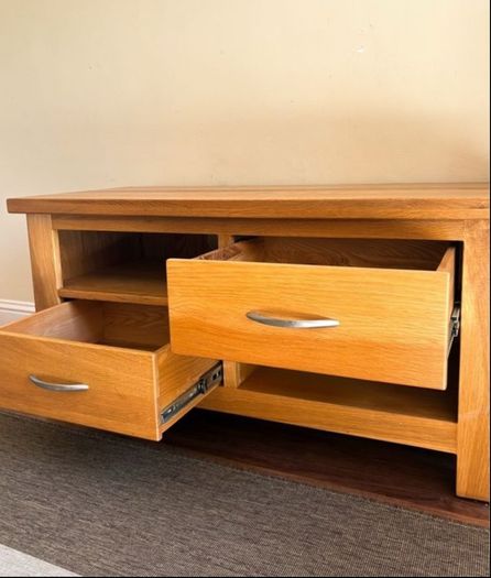 Oak Wooden TV Table