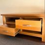 Oak Wooden TV Table Image 3