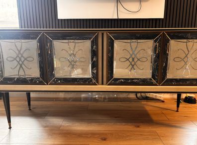 Vintage 4-Door Sideboard, Credenza. Bargut London