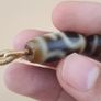Vintage Himalayan Tibetan Treasure Vase & 3 Eyes Agate Dzi Pendant Necklace Image 5