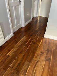 Wooden walnut floor