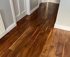 Wooden walnut floor