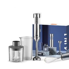 BRAND NEW Powerful 800W 4-in-1 Hand Immersion Blender,Stainless Steel Stick Blender,700ml Mixing Beaker,500ml Food Processor,Whisk
