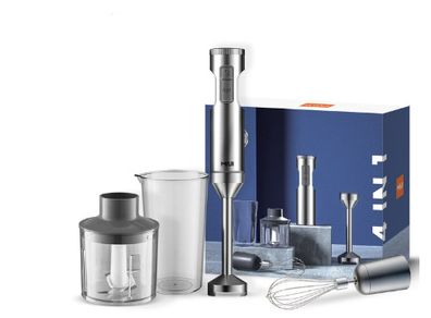 BRAND NEW Powerful 800W 4-in-1 Hand Immersion Blender,Stainless Steel Stick Blender,700ml Mixing Beaker,500ml Food Processor,Whisk