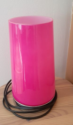 Pink touch lamp for bedside