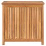 Garden Storage Box 60x50x58 cm Solid Teak Wood Image 2