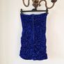 Strapless blue sequin dress Image 2