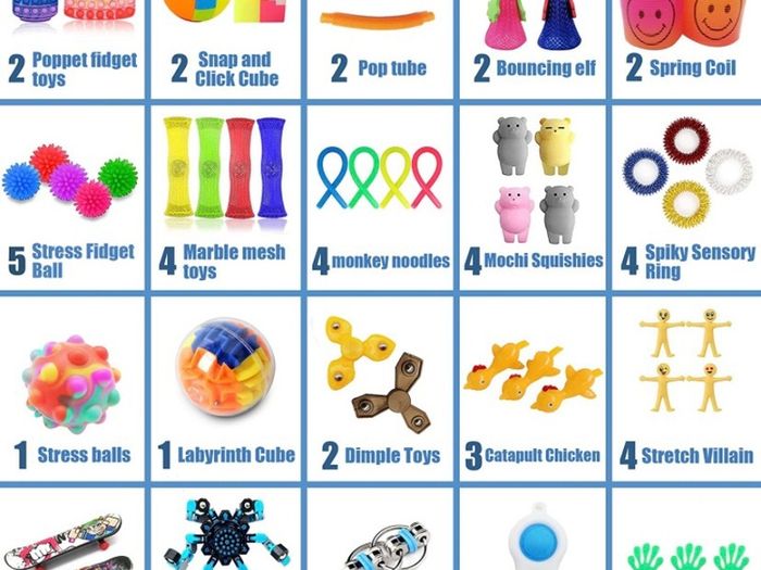 Fidget Toys 50 Pack,Fidget Toys Pack of 50,Fidget Packs Sets for Girls Boy,Sensory Toys Pack 50 For Autism to Relieve Stress,Fidget Pack for Birthday Party Gifts, Fun Fidget Toy Set Classroom Reward (FREE POSTAGE)