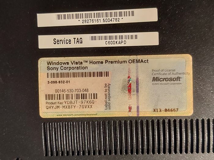 Sony Vaio Laptop, Model PCG-3B1M, X-black LCD Display, Full HD, Blue Ray Optical Drive, Intel Core 2 Duo CPU, 2.27GHz, 4GB Ram, 232GB HDD, Windows 10, Microsoft Edge, Chrome