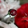 Chunky Retro Tourmaline/Rubellite Ring - 18ct White Gold Image 4