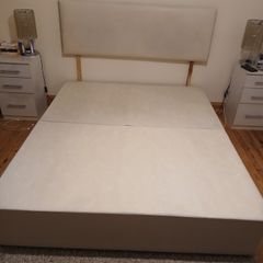 King sized divan bed with drawers, headboard and mattress