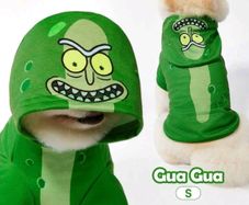 Rick and Morty pickle dog costume medium