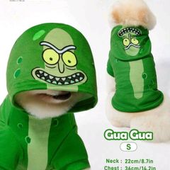 Rick and Morty pickle dog costume medium