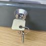 Steel Cash box Large grey money safe lockable cashbox Image 3