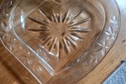 Killarney Crystal large heart shaped plate