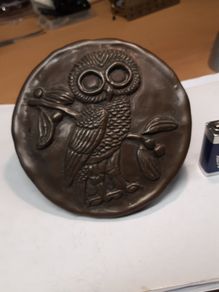 Owl plaque wild goose studio
