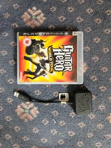 Ps3 guitar hero dongle and game