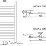 NEW - Bathroom radiator 800 x 500 mm, 287 W, chrome Image 7