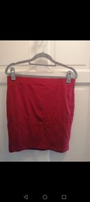 Red mini skirt new size 16