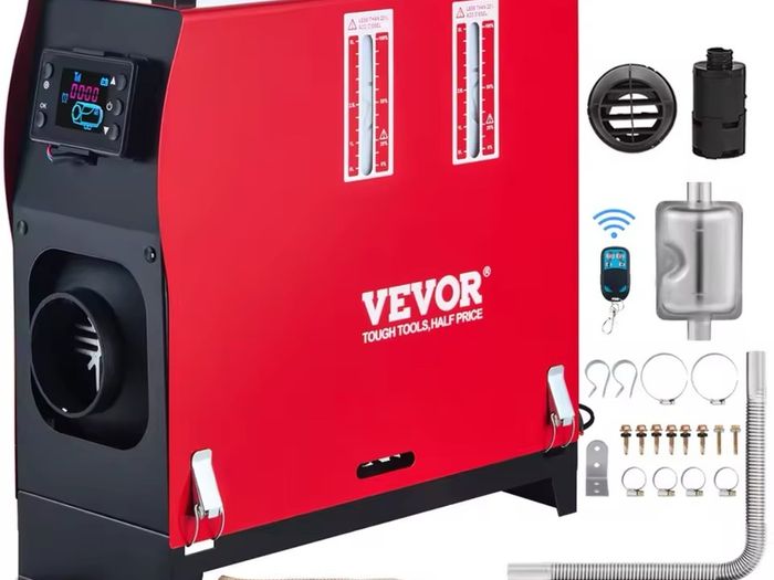 New 8KW Diesel Air Heater All in One 12V Diesel \Kerosene Parking Heater Silencer with LCD Switch for RV Motorhome Bus